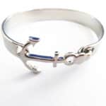 Bracelet de motif Ancre 3 couleurs argent